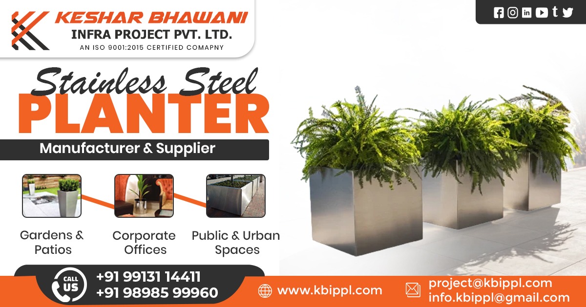 Stainless Steel Planter Supplier in Rajasthan