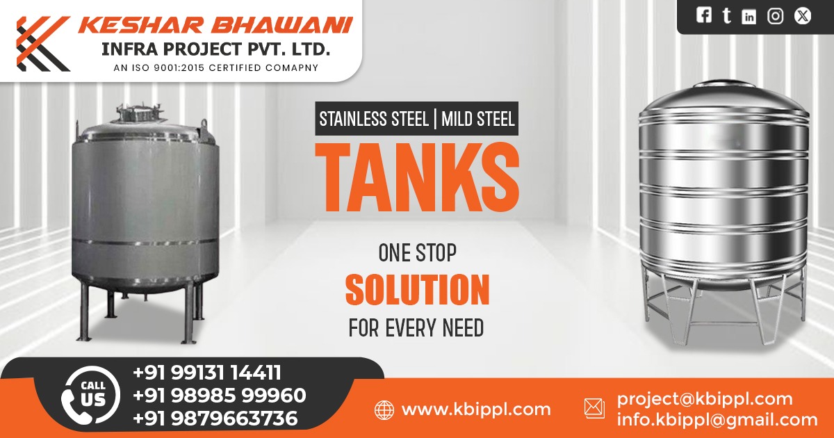 SS and MS Tank Supplier in Madhya Pradesh