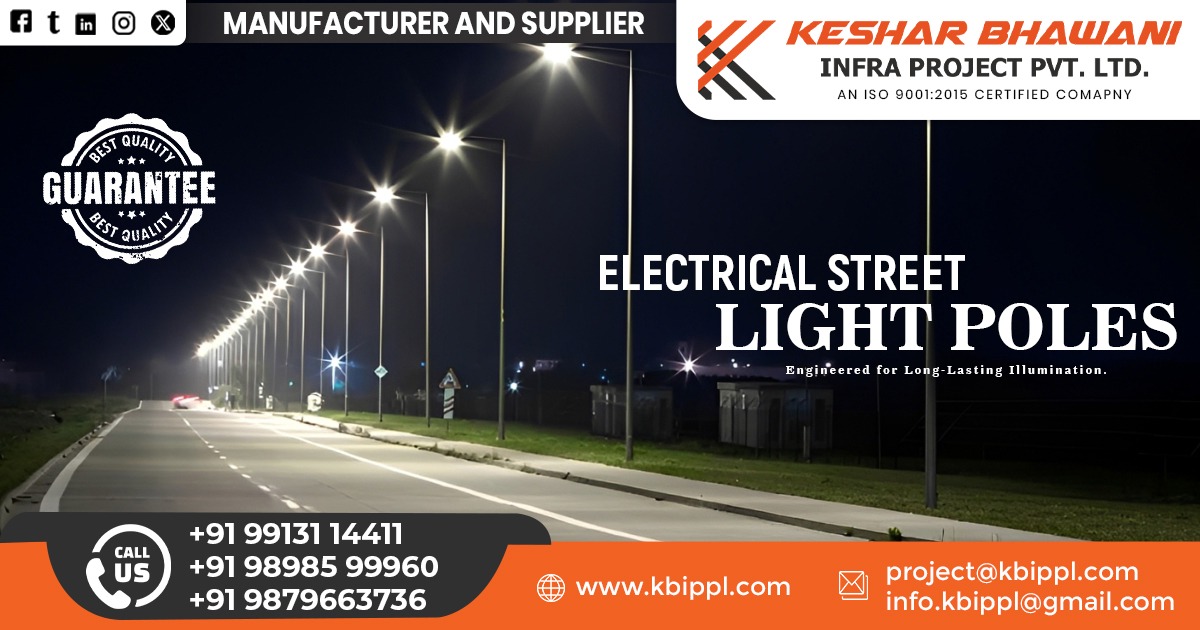 Electrical Street Light Poles in Uttar Pradesh