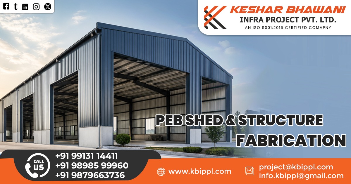 PEB Shed and Structure Fabrication Services In Manipur industrial steel building