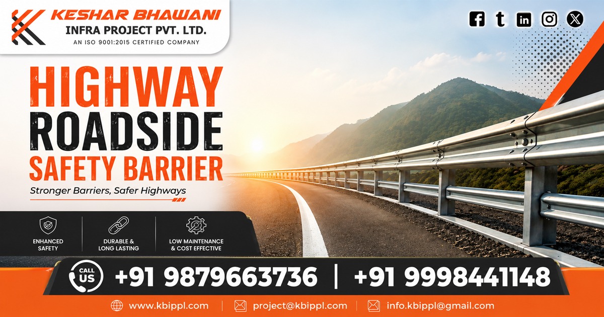Highway Roadside Safety Barrier In Jharkhand
