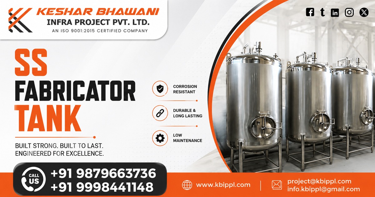 SS Fabricator Tank Manufacturer In India