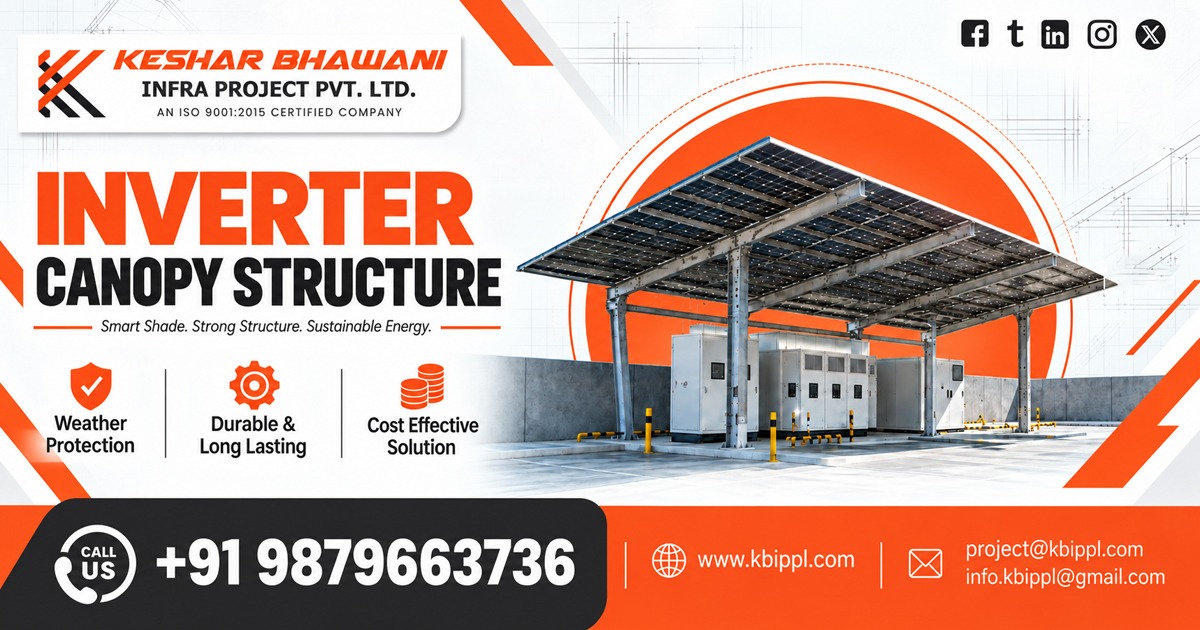 Inverter Canopy Structure Supplier In Maharashtra