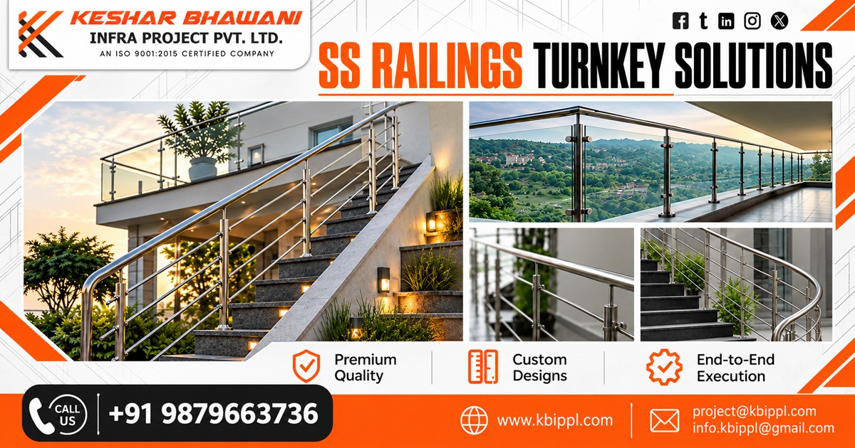 Stainless Steel Railings Turnkey Solutions In Gujarat