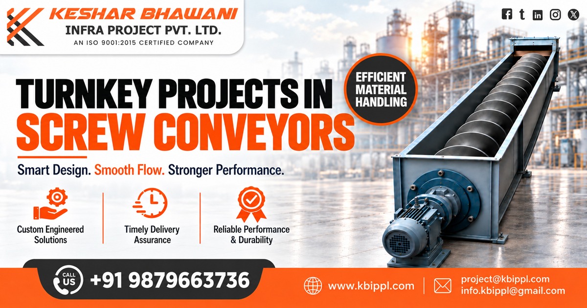 Turnkey Projects in Screw Conveyors in Rajasthan